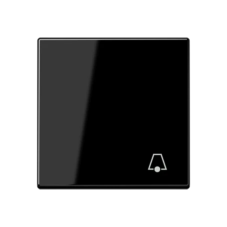 Rocker, symbol "bell", Thermoplastic, black