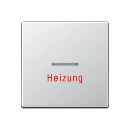 Copritasto, scritta "Heizung", illuminabile, alluminio