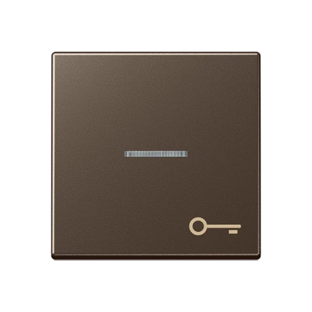 Rocker, symbol "door", with lens, mocha