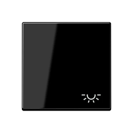 Schakelwip 1-voudig, Symbool "licht", zwart