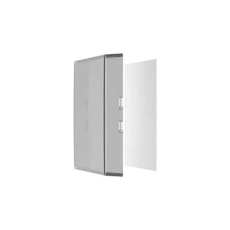 Placa transparente con tira blanco alpino, con regleta inscripción, termoplástico, Serie A, transparente