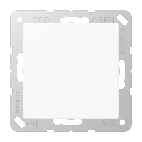 Blind-Abdeckung (gerastet), alpinweiß