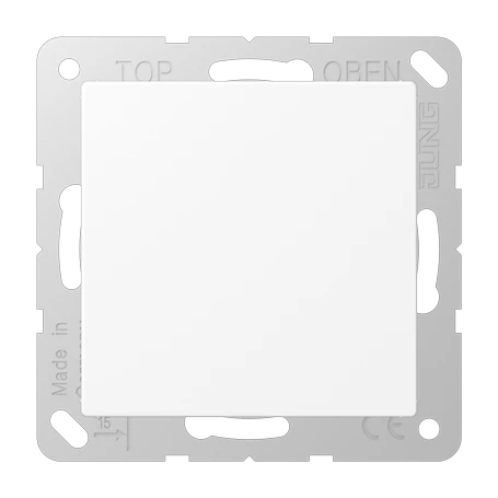 Blind-Abdeckung (gerastet), schneeweiß matt