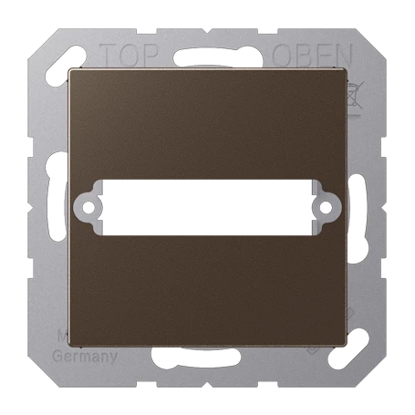 Afdekking, voor 1 D-subminiatuur connector, 25-polig, mokka