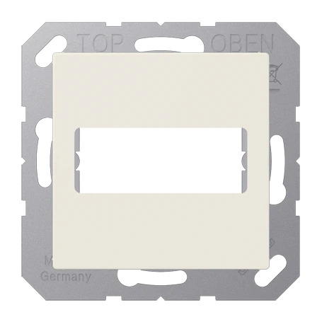 Afdekking, voor 1 D-subminiatuur connector, 9-/25-polig, wit