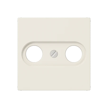 Centre plate for antenna outlet sockets, 1-gang, ivory