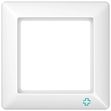 Afdekraam 1-voudig, alpine wit