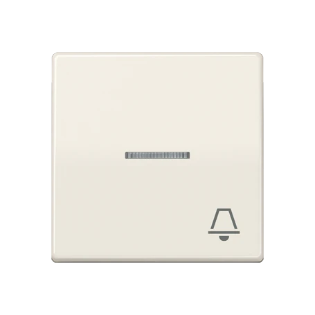 Rocker, symbol "bell", with lens, ivory