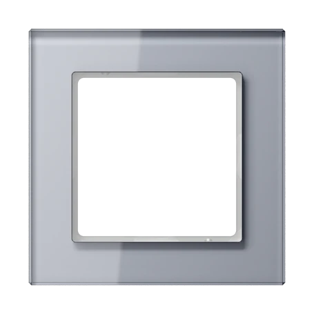 Marco de cristal simple, gris luna