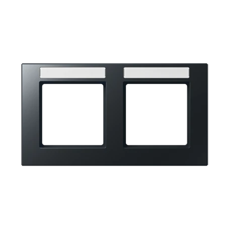 Afdekraam 2-voudig, antraciet mat