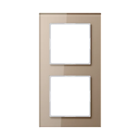 Glazen raam 2-voudig, champagne