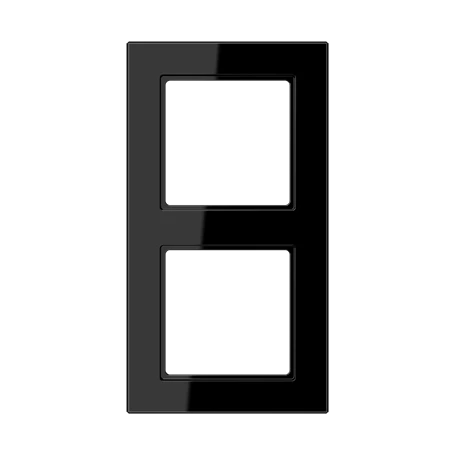 Frame 2-gang, black