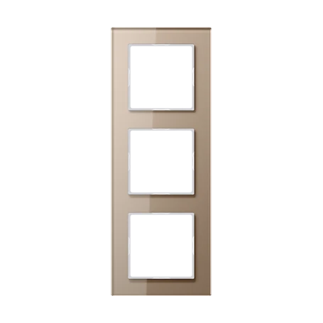 Glazen raam 3-voudig, champagne