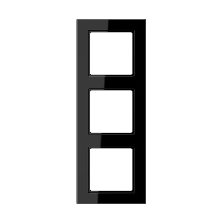 Frame 3-gang, black