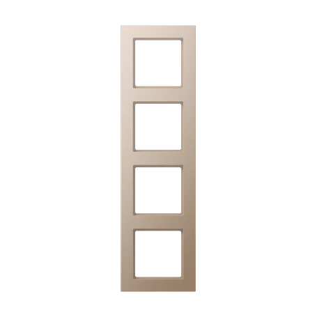 Placca 4 moduli, champagne