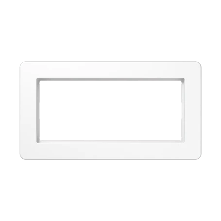 Frame without crossbar 2-gang, white