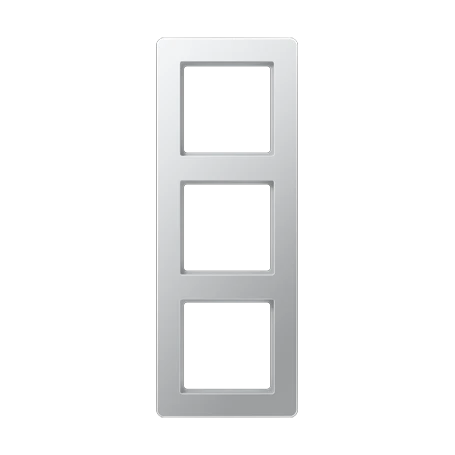 Frame 3-gang, aluminium