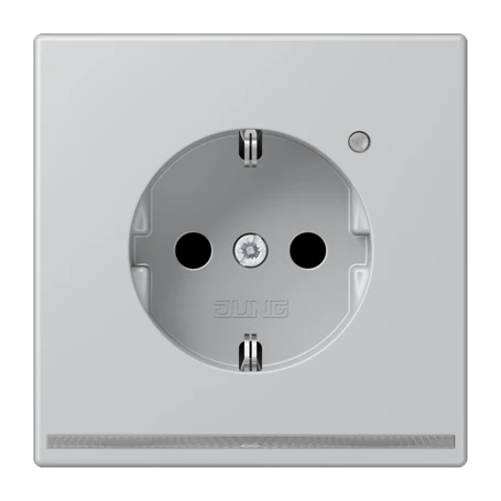 Enchufe SCHUKO® con luz de orientación LED, Safety Plus, aluminio