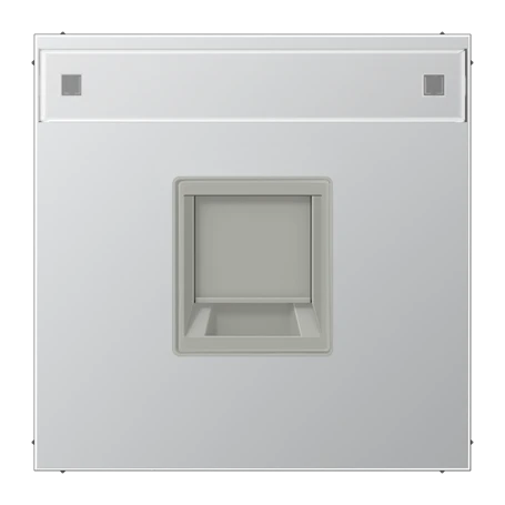 Afdekking (klikbevestiging) voor modular jack, 1-voudig, UMA-CAT6A, RADIALL, Panduit, Assmann, Aluminium