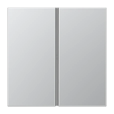 Cover kit 2-gang, F40, aluminium