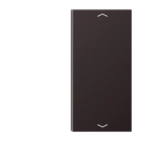 Cover 2-gang, F40, dark