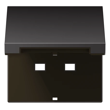 Hinged lid, for socket insert 521 G, dark