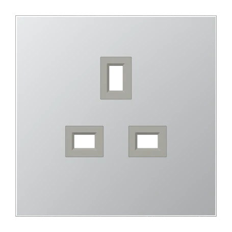 Centre plate for socket insert 521 G, aluminium