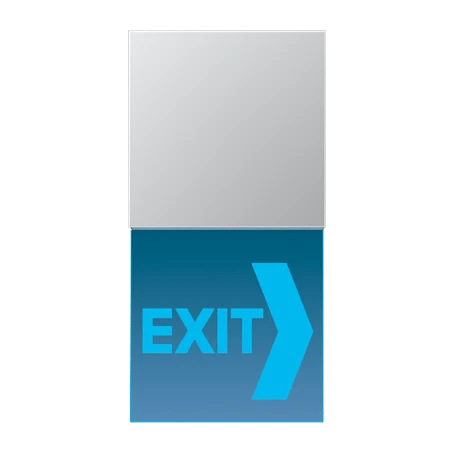 Signalisation LED « Orientation », Bleu, Aluminium