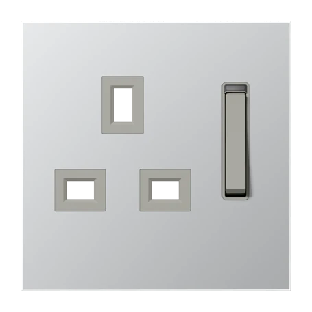 Centre plate for socket insert 571 G-KO, aluminium