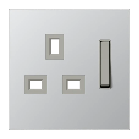 Centre plate for socket insert 571 G, aluminium
