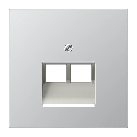 Centre plate for IAE/UAE sockets, 2 x 8-pole, aluminium