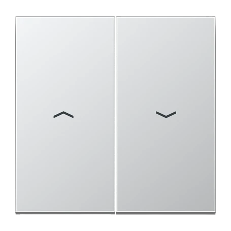 Rocker 2-gang, with arrow symbols, aluminium