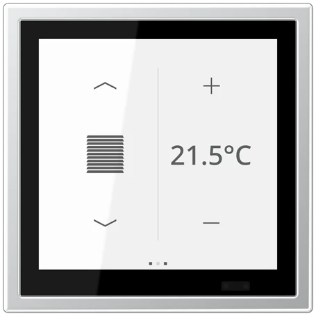 KNX Raumcontroller LS TOUCH mit Rahmen LS 990, Secure, Aluminium