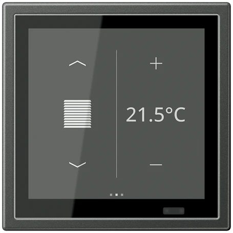 KNX Raumcontroller LS TOUCH mit Rahmen LS 990, Secure, anthrazit
