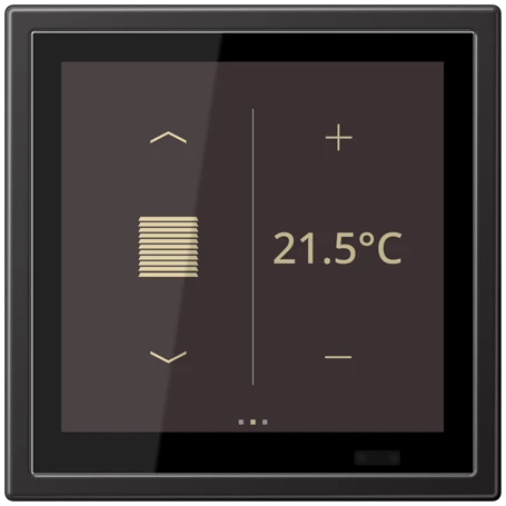 KNX Raumcontroller LS TOUCH mit Rahmen LS 990, Secure, dark