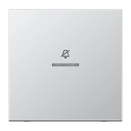 Hotelwippe, Innenstelle 1fach, Symbol "do not disturb" (DND), mit Lichtleiter, Aluminium