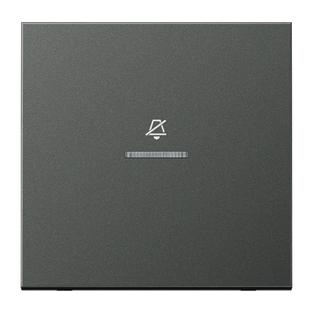 Hotelwippe, Innenstelle 1fach, Symbol "do not disturb" (DND), mit Lichtleiter, anthrazit