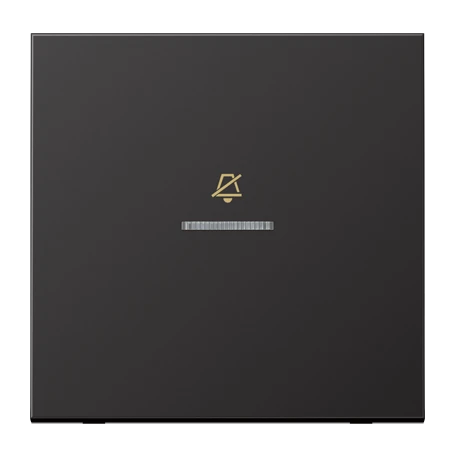 Hotelwippe, Innenstelle 1fach, Symbol "do not disturb" (DND), mit Lichtleiter, dark