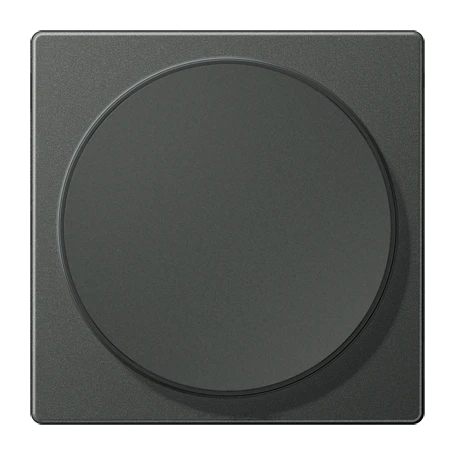 Centre plate for wireless charging, aluminium laquered, LS range, anthracite