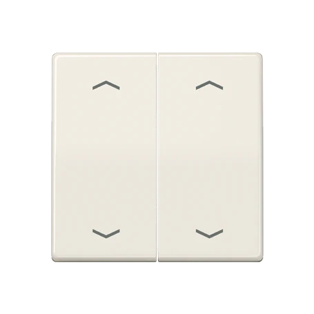 Rocker 2-gang, F10, ivory