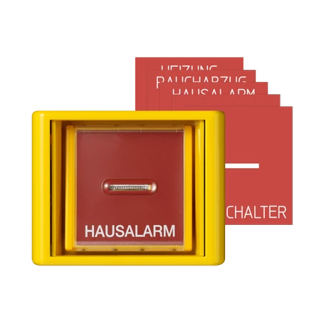 Mascherina con vetro, giallo
