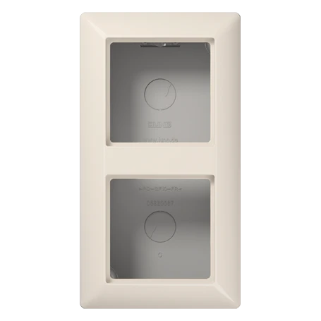 Boîtier saillie 2 postes, Ivoire