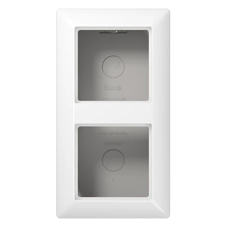 Caja de superficie doble, blanco alpino