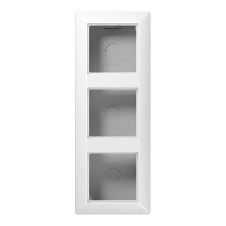 Caja de superficie triple, blanco alpino