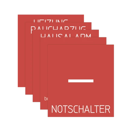 Inserti con etichetta per mascherine con vetro, Serie AS, rosso