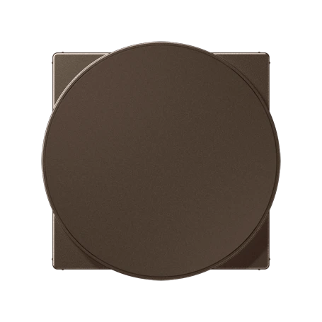 Centre plate for wireless charging, thermoplastic lacquered, A range, mocha