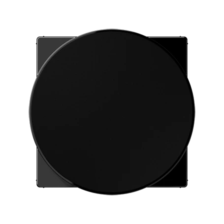 Centre plate for wireless charging, thermoplastic, A range, black