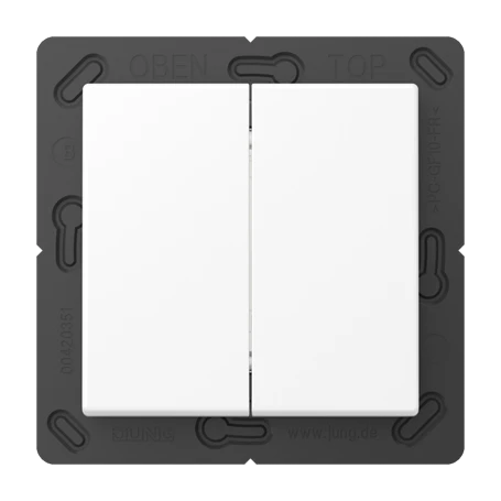 Bluetooth® Low Energy Funk-Wandsender, 4-kanalig, schneeweiß matt