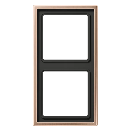 Frame 2-gang, brushed bronze