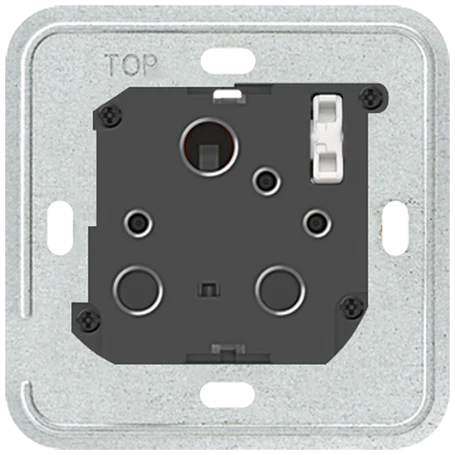 Socket insert 1-gang, British Standard 546, 15 A, for rectangular British Standard wall boxes